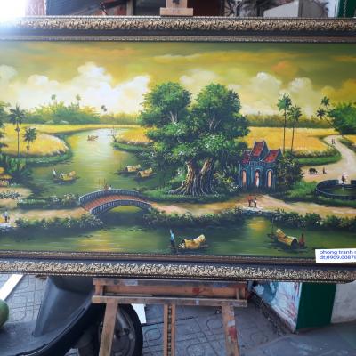TRANH DỒNG QUÊ 80x150