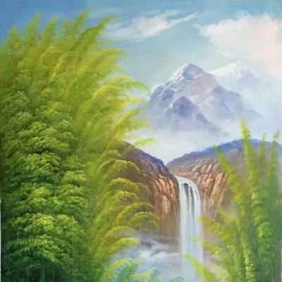 tranh sơn thủy 70x120