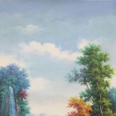 tranh sơn thủy 70x120