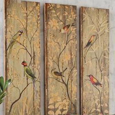 TRANH BÔ CON CHIM 3 TẤM